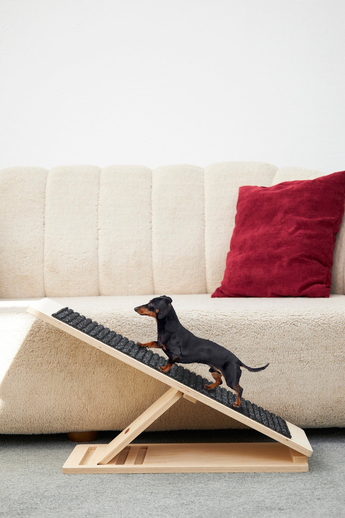 Ayarlanabilir Demonte Ahşap Köpek Tırmanma Rampası