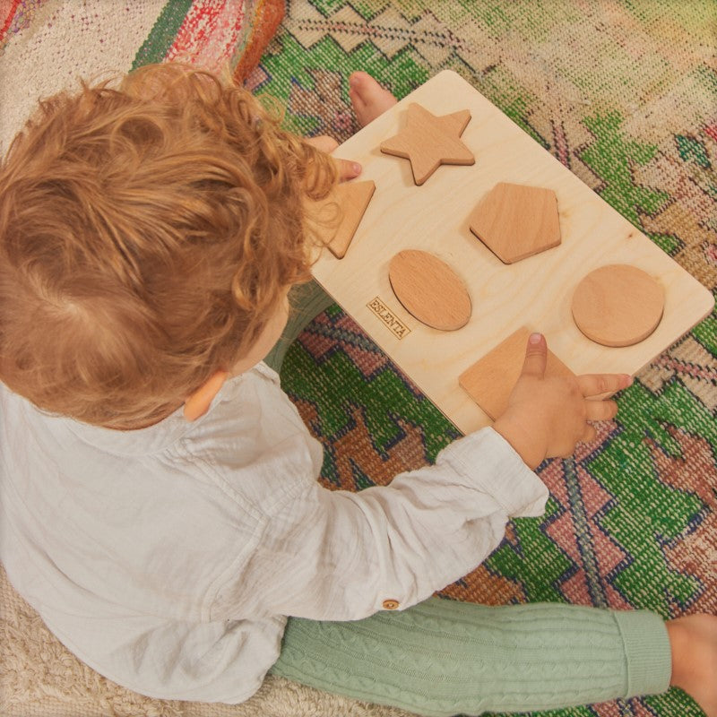 Ahşap Puzzle Geometrik Şekiller