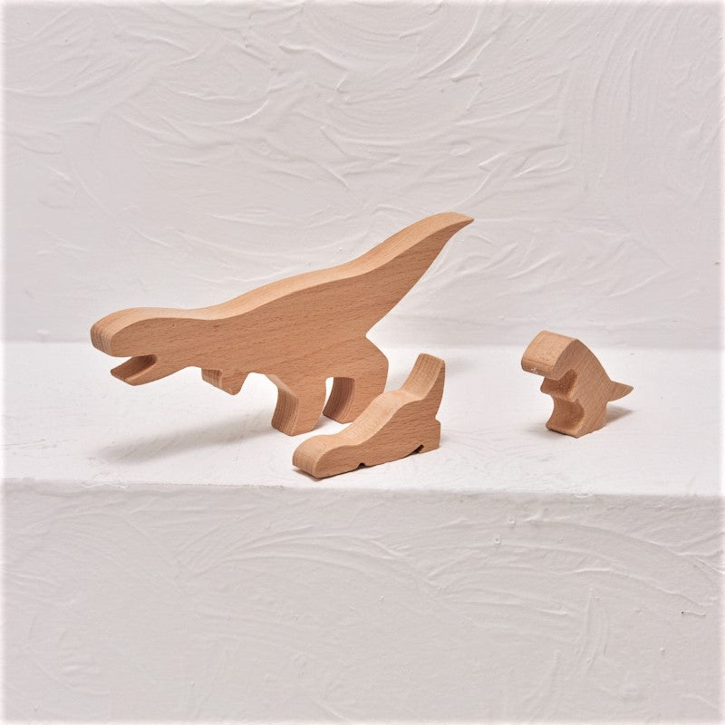 Ahşap T-Rex Dinazor Set